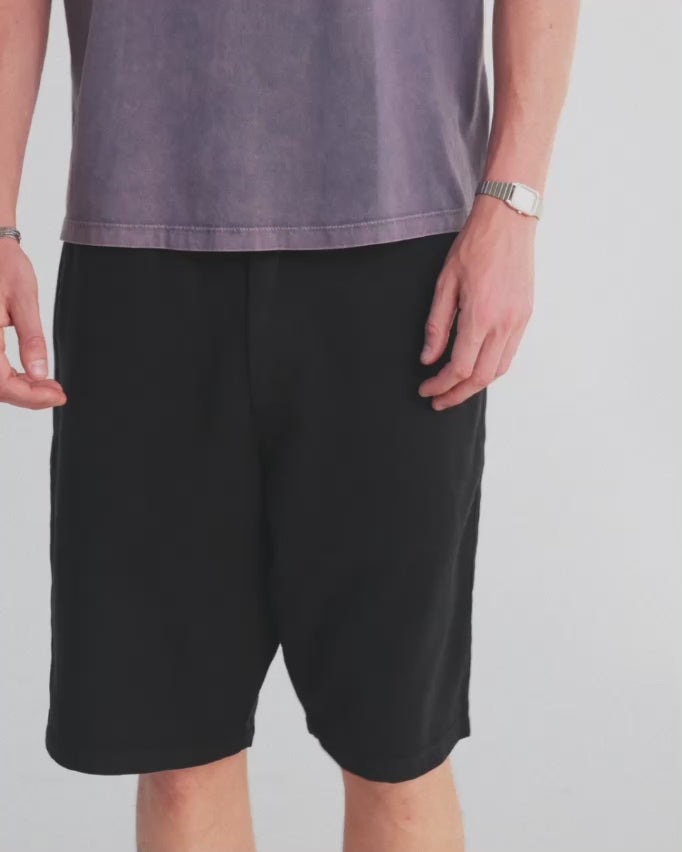 Black stationary shorts