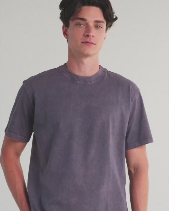 washed purple tee