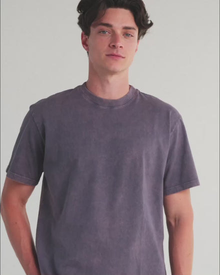 washed purple tee